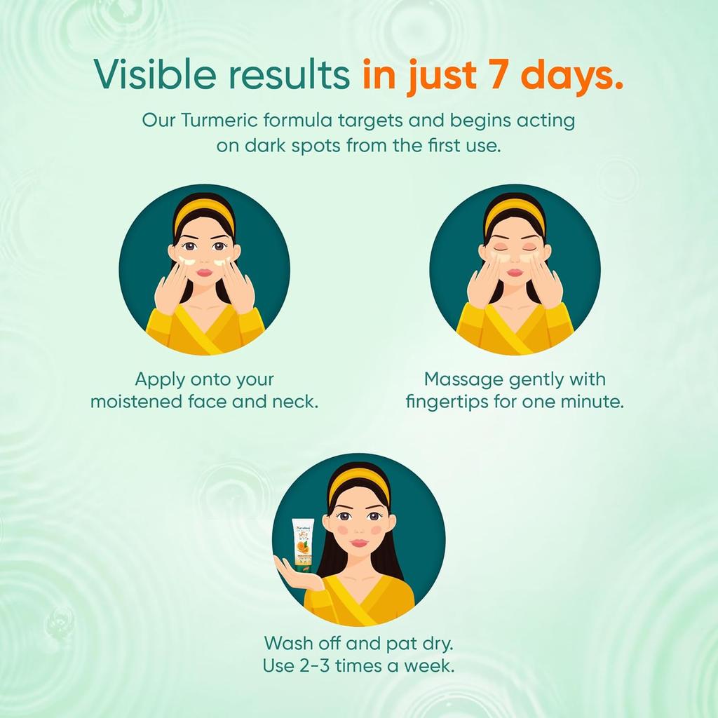 Himalaya Rozjasňující kurkumový pleťový peeling na tmavé skvrny 100g balení pro zářivou sjednocenou pleť a záři bez skvrn