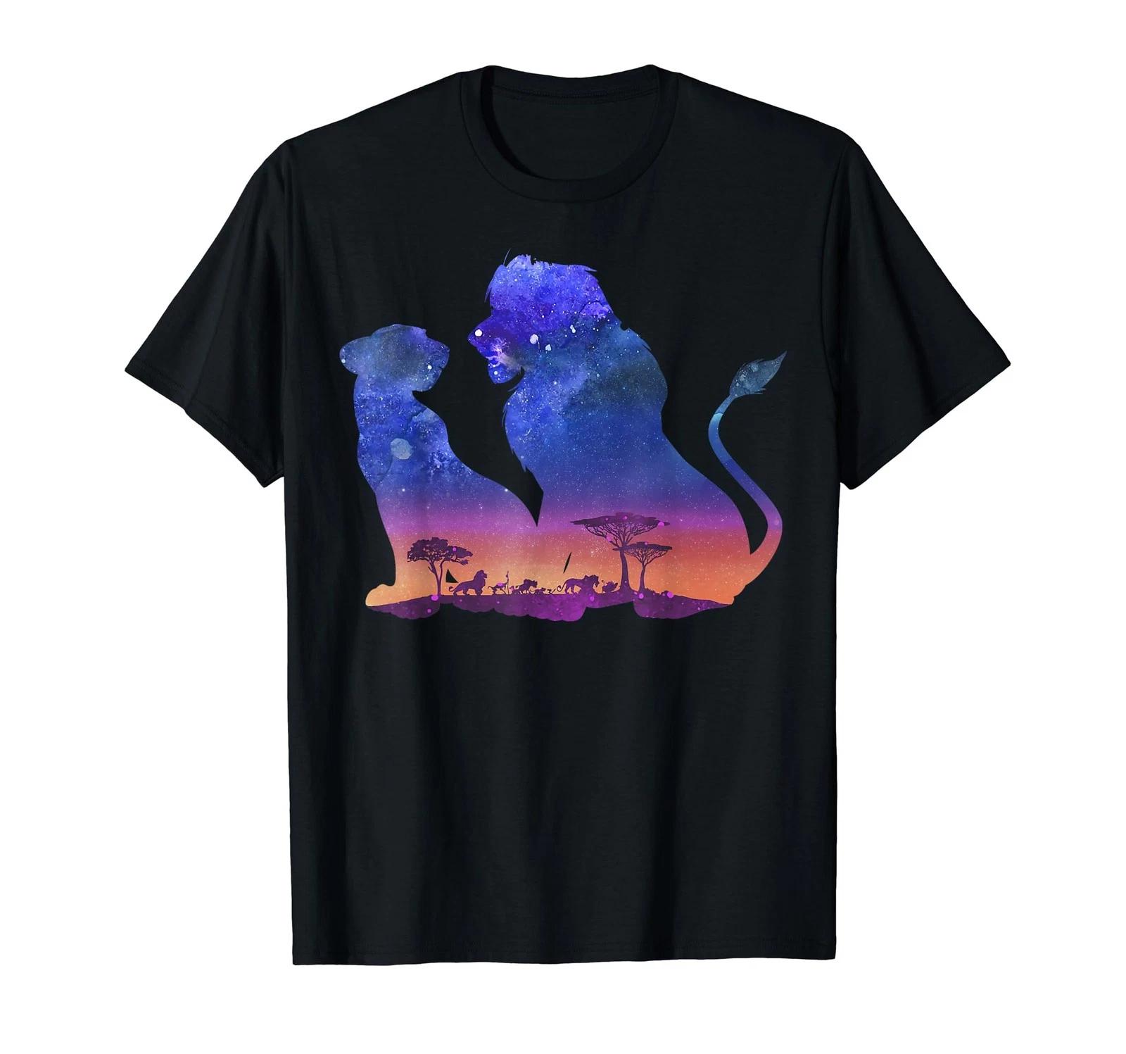 

Disney Lion King Simba And Nala Silhouette Fill T-Shirt_ M