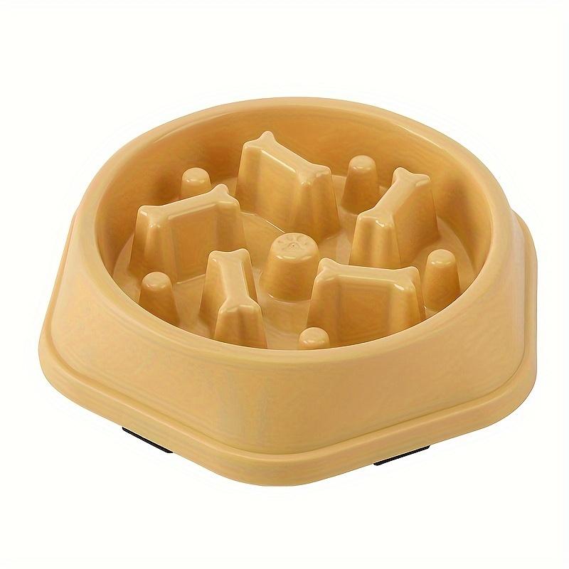 Pet Slow Food Bowl Anti-choking Feeder Thickened Dish Bowl Home Dog Eating Plate Anti-gulping Feeding Supplies Multiple Colors