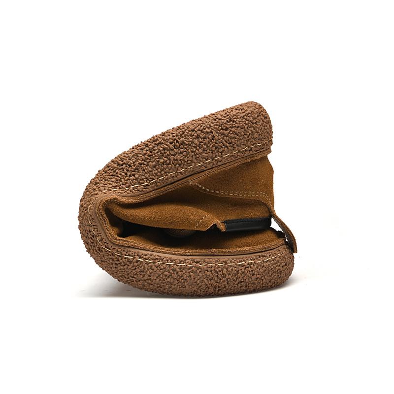 Luxusmarke Herren Wildleder Leder Freizeitschuhe Echtes Leder Natürlich Handgefertigt Anti-Rutsch Design Frühling Herbst