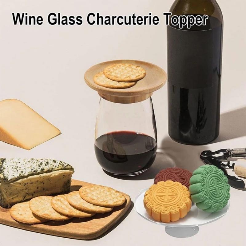 1 ks Ozdoba na sklenici na víno Dekorativní ozdoba na sklenici na víno Podtácky na předkrmy Stolní nádobí Domácí Svatba Party Potřeby