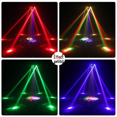 Professionelles sechsarmiges King Kong Bühnenlicht: KTV Bar Party Atmosphäre Laser Stroboskop Moving Head