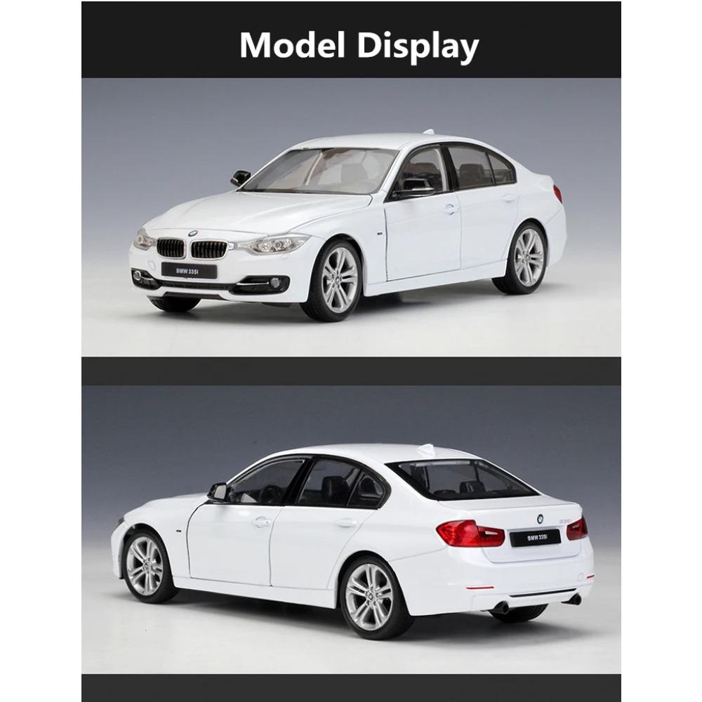 WELLY 1/24 BMW 335i Alloy Miniature Car Model Diecast Metal Scale Model Car Diecast Metal Static Collection Children Toy Car