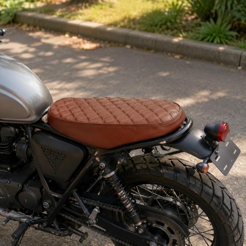 Quilted Motorcycle Seat Cushion, Complete Replacement with Stitched Edge for X160 X260 Daily Commuting, Recreation, and Custom Bike Builds
