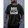 European Size Men's Summer Short-Sleeve T-Shirt with A-Z Letter Print - Round Neck Casual Top, Regular Fit Breathable Spring/Summer Wear