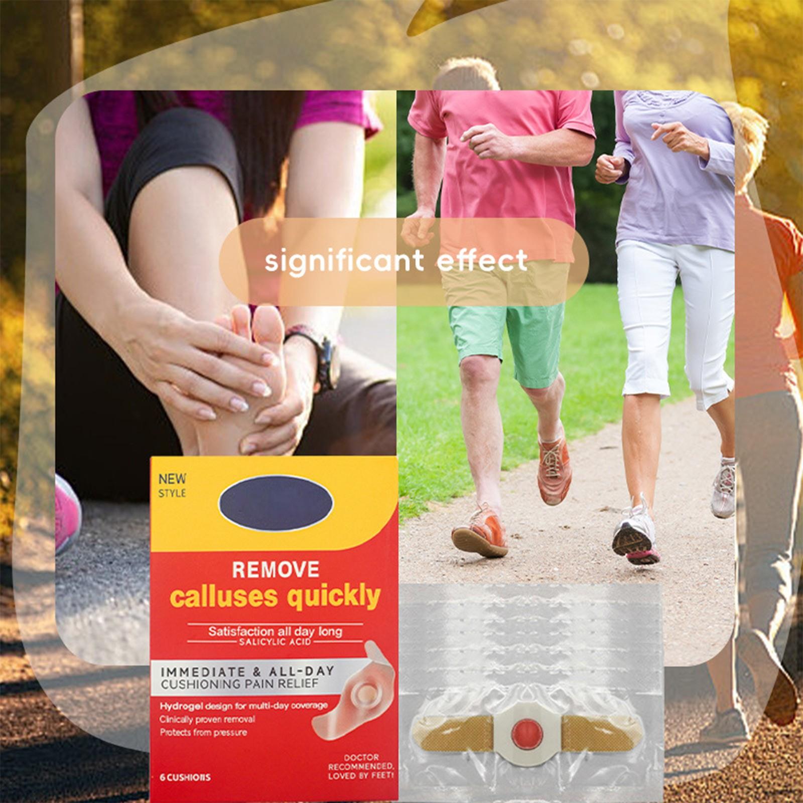 Foot Patch, Corns Patch, Sole Skin, Thickened Stratum Corneum, Calluses, Dead Skin Patch, 6 Pcs One Size