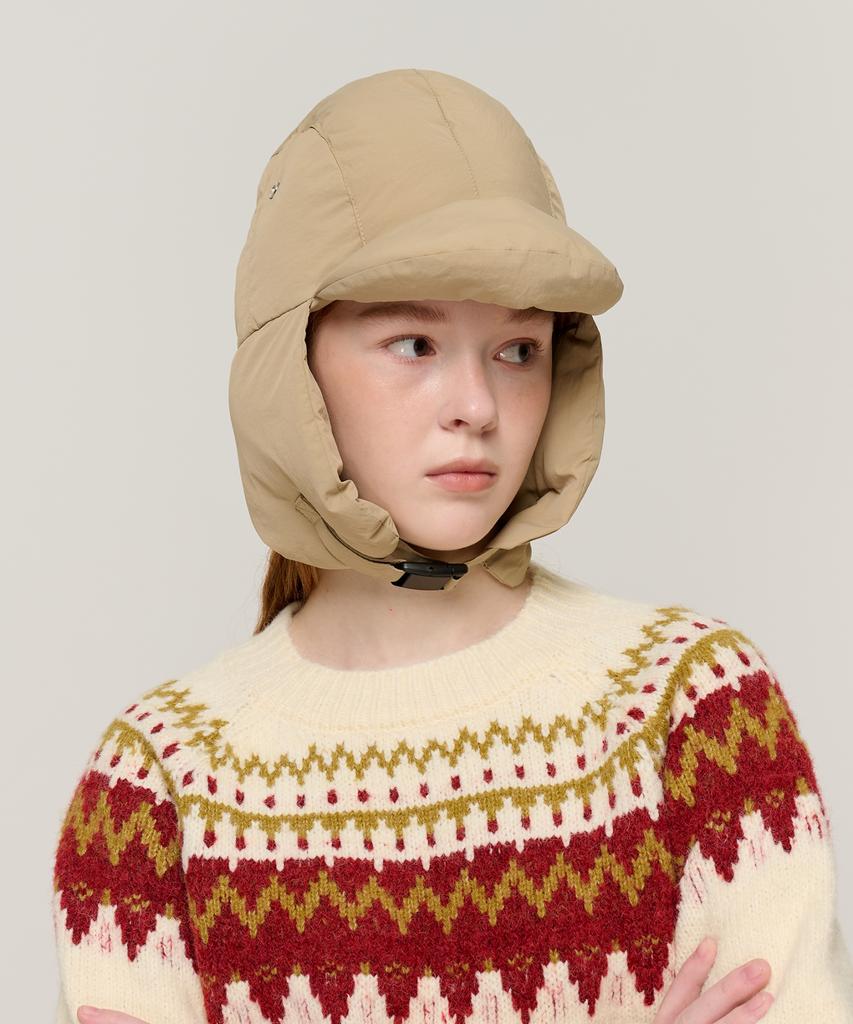 CARGOBROS FOR WOMAN Soft Padded Winter Trooper Hat (Beige)