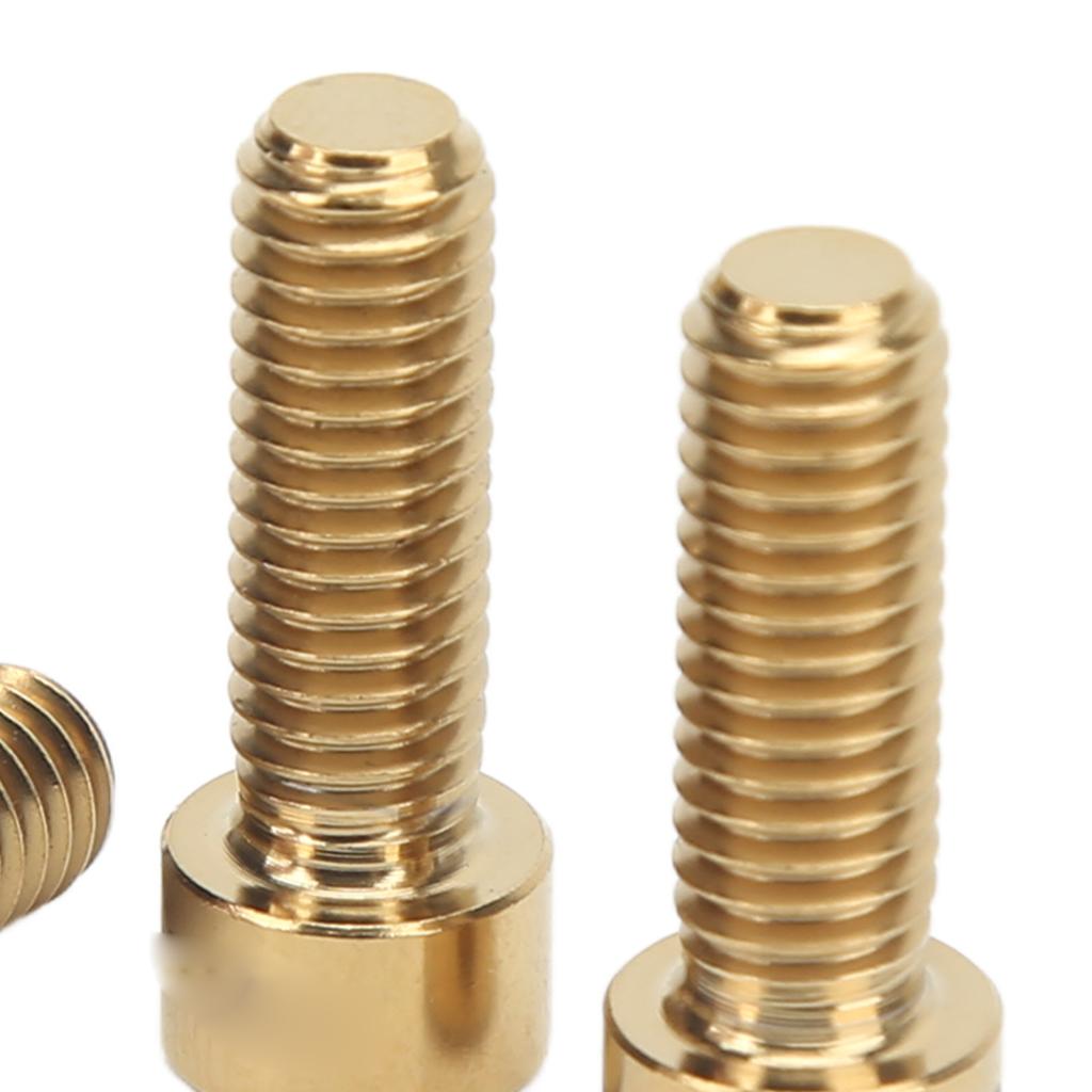 4 Sets Disk Brake Screw Washers Set M6 18mm Firm Connection Rustproof Light Ti Alloy Disk Brake Fixing Screw Set