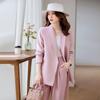 High Quality Stylish and Professional Two-Piece Suit for Women: Unique Sophisticated Blazer and Wide-Leg Pants Set