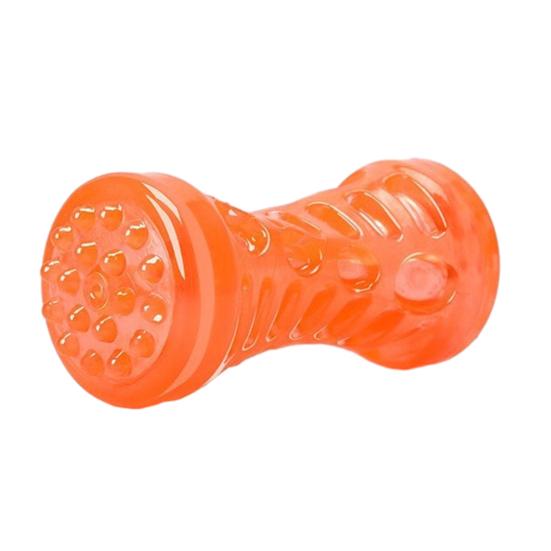 

Dog Squeaky Toys Sound Interactive Chew Toy with 360° Thorny Texture for Teeth Cleaning D