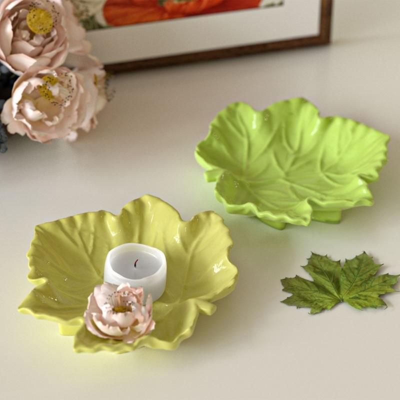 Flexible Silicone Resin Mould For Leaf Trays Epoxy Clay Craft Reusable Materials