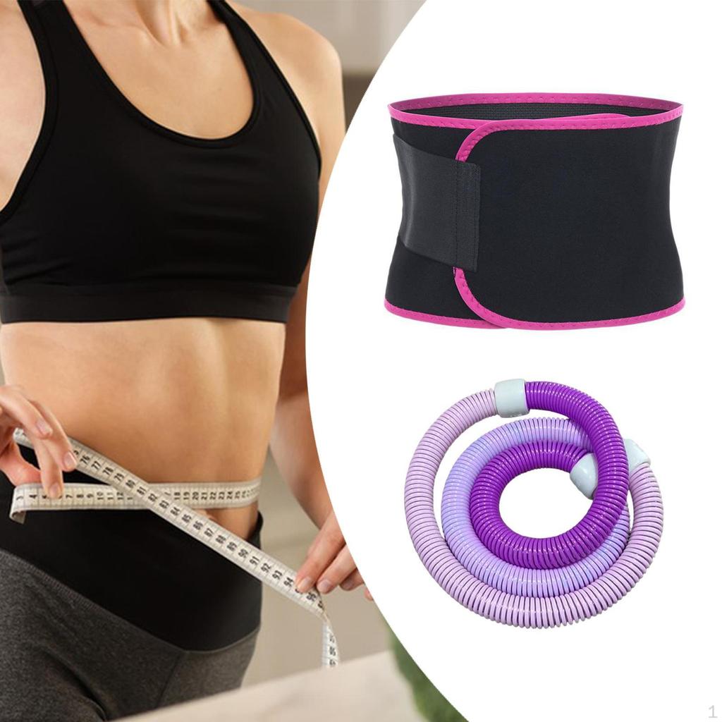 Weighted Fitness Hoop Abdomen Circle Comfortable PVC Portable Spring Training for