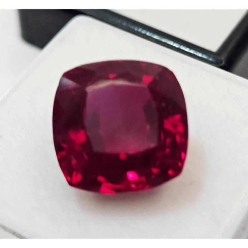 Beautiful Red Ruby Mozambique Cushion Cut 11-12 Ct Certified Loose Gemstone