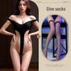 Passion Bodysuit Set: Open Crotch Uniform with Quick Release