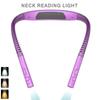 LED Neck Reading Lights Rechargeable Flexible Reading Lamps Bendable Adjustable Portable Hanging Book Light For Camping Lighting