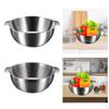 3L Food Strainer Supplies with Handles ,Salads Basket ,Stainless Steel Kitchen Colanders, for