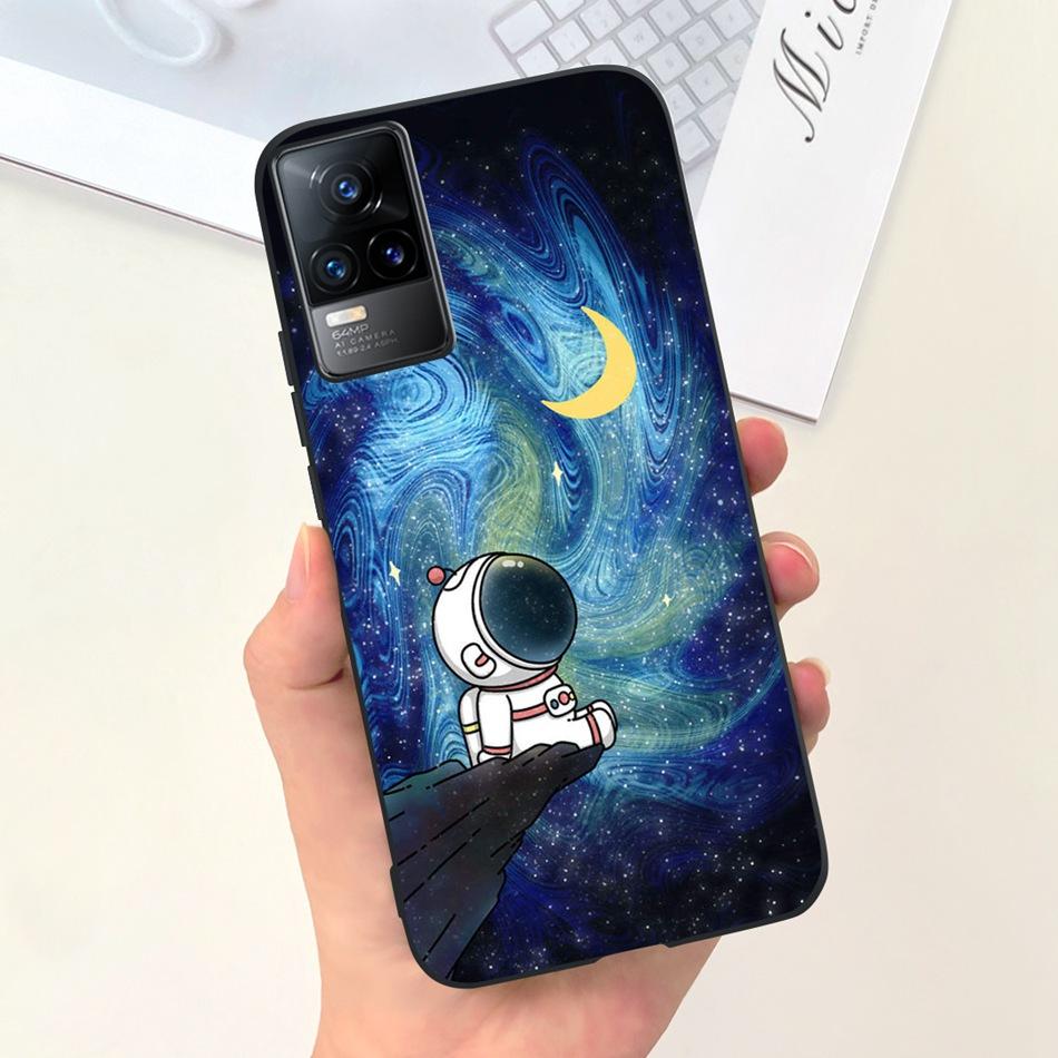 For Vivo V21e Case Vivo V21E 4G V 21E V2061 Lovely Cartoon Candy Color Soft Silicone TPU Phone Back Cover