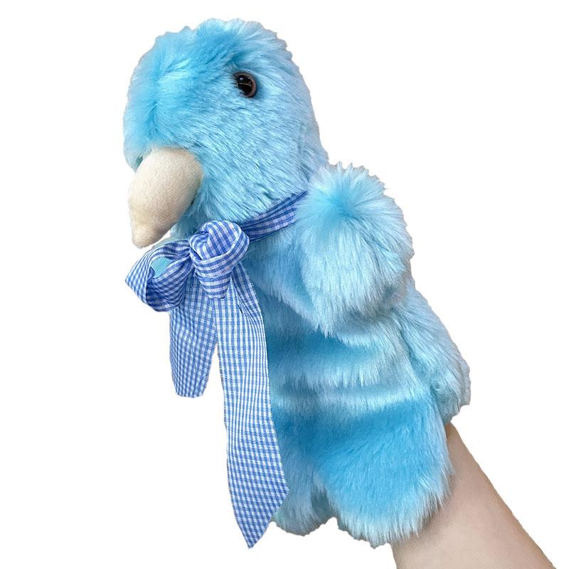 Long Cute Pigeon Fur Plush Animal Hand Puppet For Kids Interactive Playtime