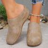 Plus-size Heels, Platform Shoes, Slippers, Women's Shoes, New Style, Head Covering, Casual Half-slippers