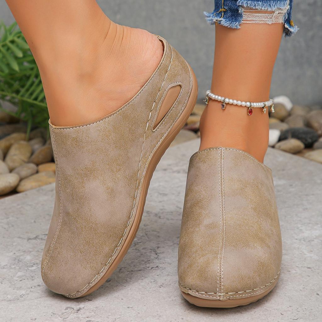 Plus-size Heels, Platform Shoes, Slippers, Women's Shoes, New Style, Head Covering, Casual Half-slippers