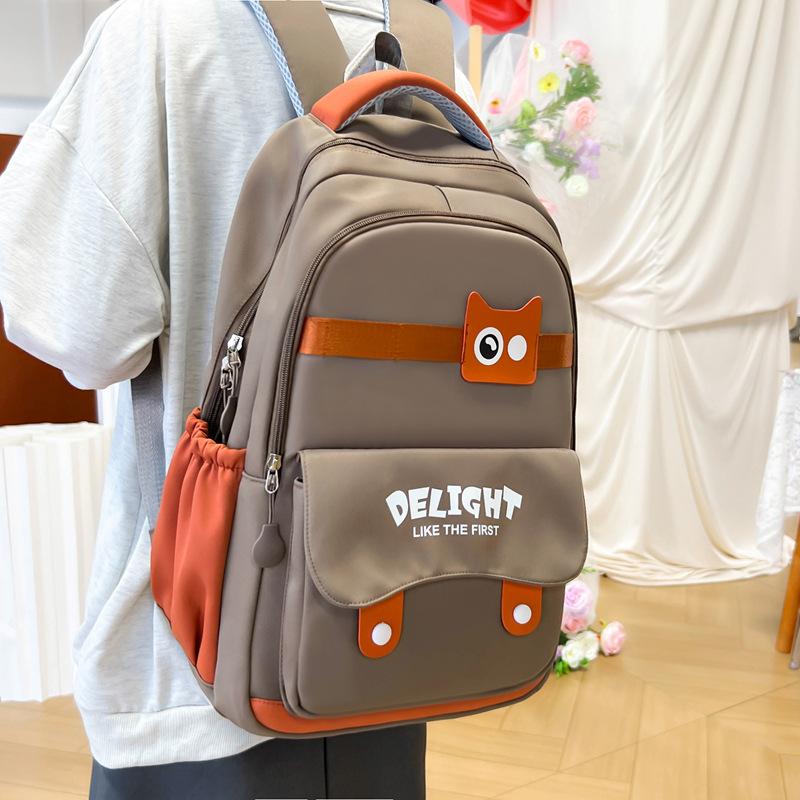 Schoolbag1011 New Student Schoolbag Junior High School Super High Value Girl Backpack Burden Reduction Lightweight Waterproof Girl Backpack