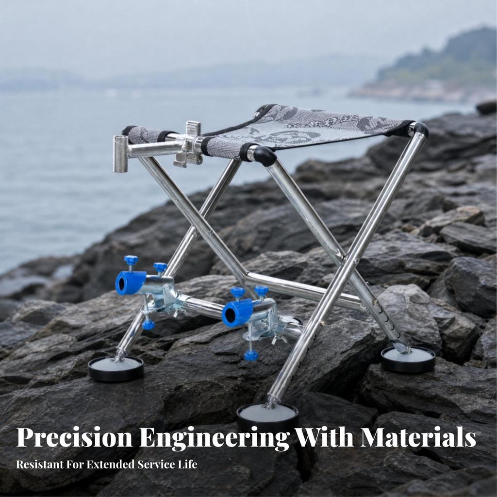 Fishing Stool with Tray Support Non-Slip for Fishermen, Anglers