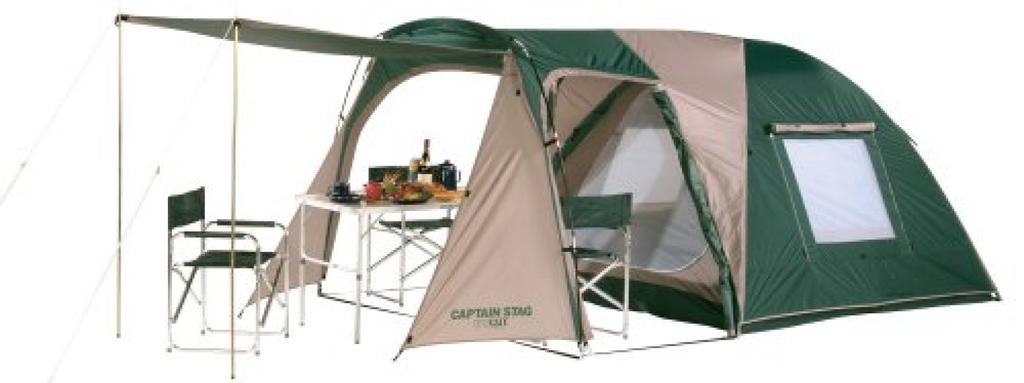 Captain Stag Two Room Dome UV carry (3-4 people) (with bag) M-3133