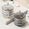 Transparent Rotating Jewelry Box With Compartments,Vanity Jewelry Organizer, Earring,Hairpin And Ring Storage Box