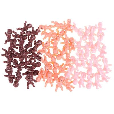 Nieuwe 20 stuks 1 inch/1,2 inch mini plastic baby kids mini plastic baby kids poppenaccessoires
