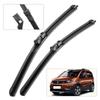 For Peugeot Rifter 2018-     Wiper Front Wiper Blades Windshield Windscreen Window Brush 26"+17"