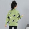 Girl panda imitation mink fur pullover sweater