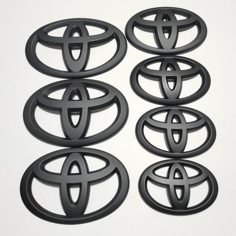 3D Toyota Overlay Emblem Badge For Corolla Camry RAV4 Hilux Yaris Front Rear Bumper Hood Trunk Logo Accessories