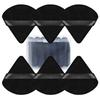 6 Pcs Triangle Powder Puff For Loose Powder Liquid Cosmetic Soft Plush Powder Puff Makeup Foundation Puff Makeup Tool