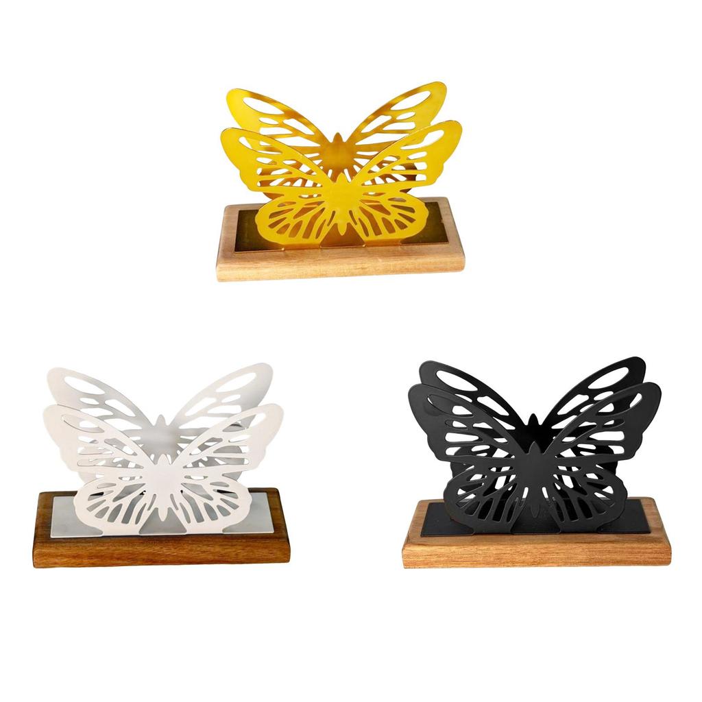 Schmetterling Serviettenhalter für Tisch Papierhandtuch Organizer Arbeitsplatten-Organizer für Café Restaurant Hotel Zuhause Hochzeit