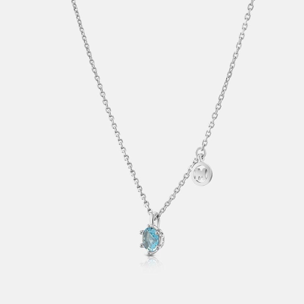 Rene Silver White Necklace A211Sn9113Wpe