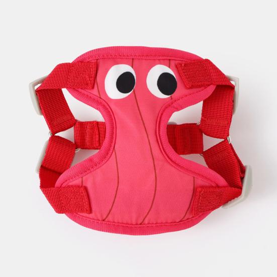 Yousheng Padded Step-in Dog Harness Breathable Adjustable Pet Harness Cute Big Eyes Harness with Leash for Small Dogs