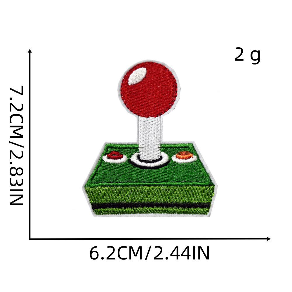 Cartoon Console Embroidered Patch: Anime Character Applique for Kids