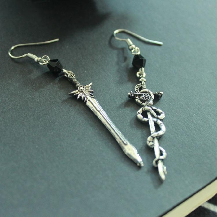 Asymmetrical Sword Earrings Vintage Sword Earrings for Women Girls Jewelry Gift