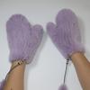 New Knitted Natural Mink Fur Gloves Women Winter Warm Good Elastic Mink Fur Mittens Russian Female Genuine Fur Glove