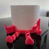 Dangling Leg Cartoon Toilet Paper Roll Holder Toilet Paper Dispenser 3D Printing Tissue Stand Bathroom Living Room Decor