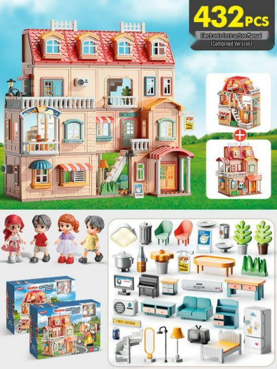 

Фейле Фей Собака Большой Блок Замок Принцессы Развивающая Игрушка для Девочек