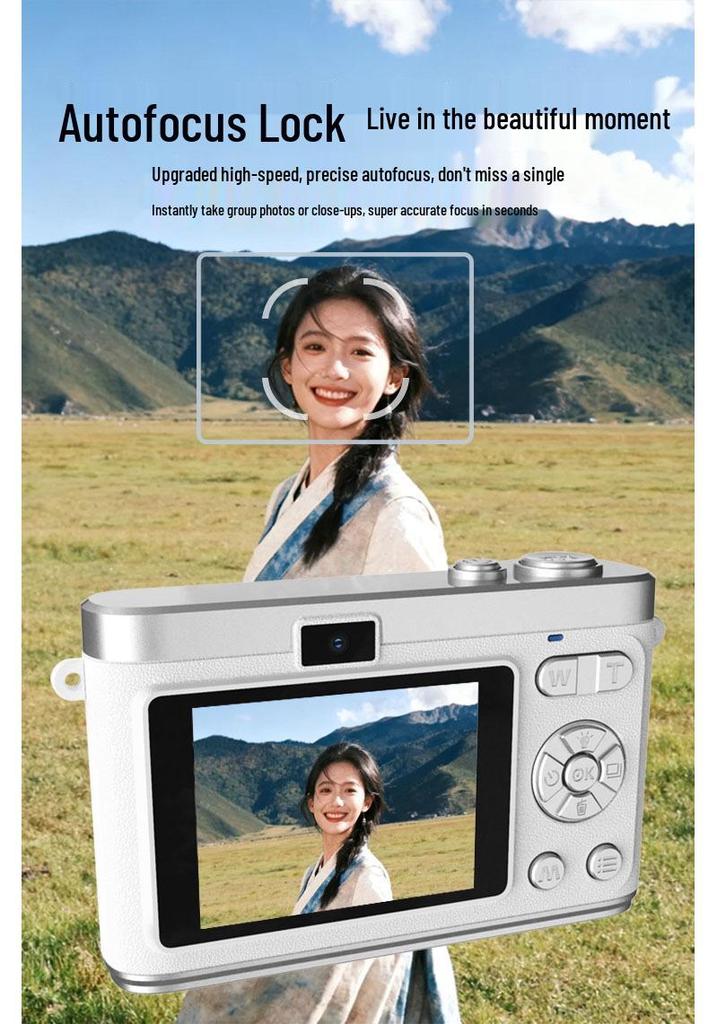 New Entry-Level 50MP Retro CCD HD Camera with Selfie Mode for Students