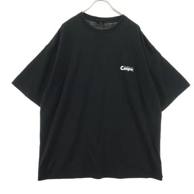 FREAK'S STORE Print Short Sleeve Round Neck T-shirt L Black Men's Used