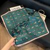 New silk scarf women's fashion versatile high-end small square scarf Korean version neck protection scarf spring and autumn retro scarf binding bag