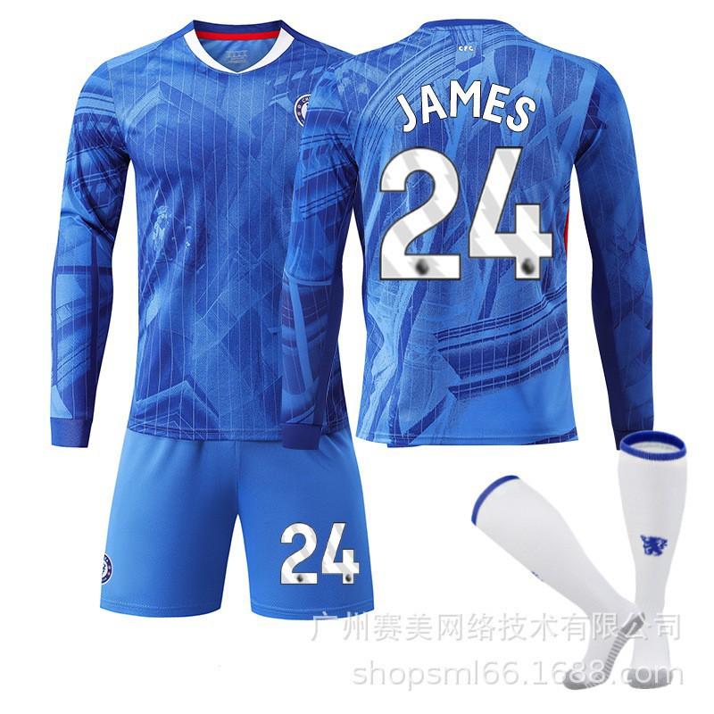 2526 Chelsea Home Long-sleeved Football Uniform Set Children's No. 10 Palmer Jersey 8 Enzo 24