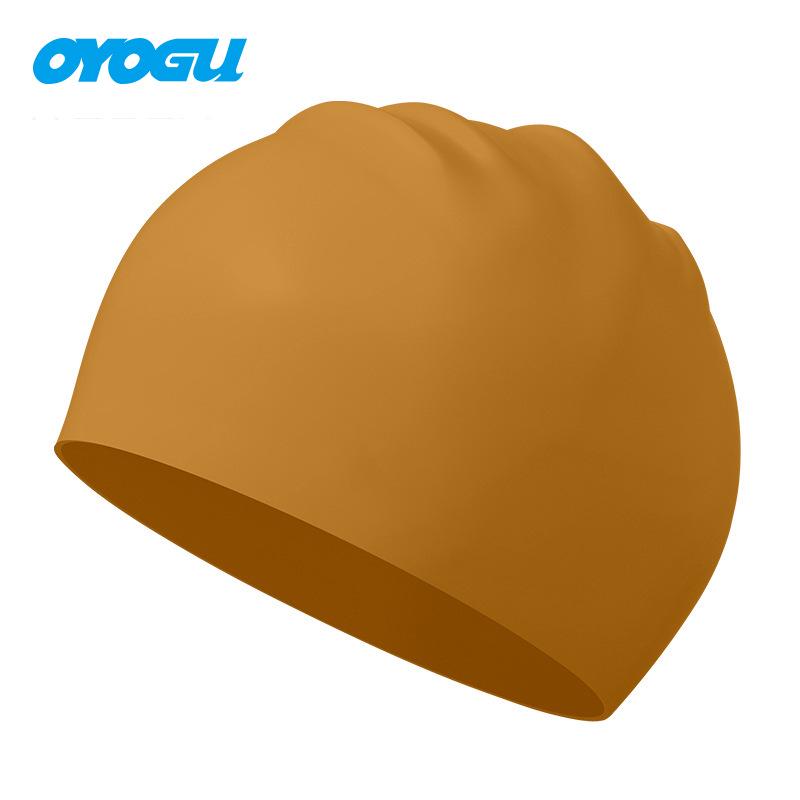 Adult & Children s Silicone Swim Cap - Unisex, Solid Color, Plus Size, Customizable with Logo