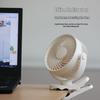 Portable USB Rechargeable Clip-On Desk Fan