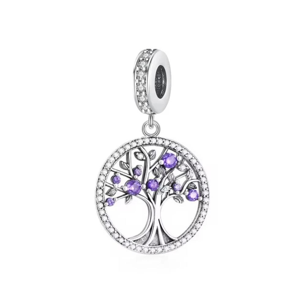 925 Silver Charm Family Tree Sunflower House Pendant DIY Bracelet Jewelry Gift for Women Fashion Trendy