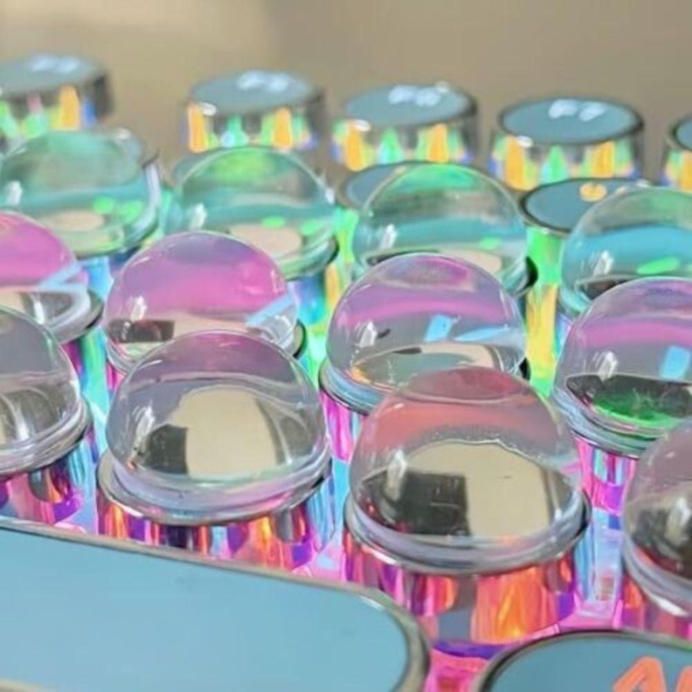 Hemispherical Nail Art Keyboard Sticker Silicone Long Nails Bubble Stickers Typing Keyboard Cover