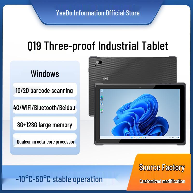 Edo Q19 Rugged 10-inch Windows Tablet with Snapdragon Octa-Core